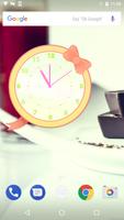 Cute and Girly Clock Widget screenshot 1