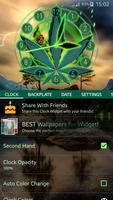Analog Rasta Weed Clock Widget screenshot 1