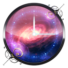 3D Galaxy Analog Clock icône
