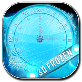 3D Frozen Clock Widget icon