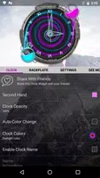 Magic Analog Clock Widget captura de pantalla 3