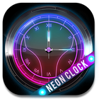 Neon Lights Clock Widget icône