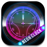 Neon Lights Clock Widget icon
