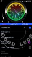 Neon Lights Clock Widget capture d'écran 3