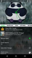 Panda Cute Clock Widget screenshot 3