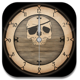Pirates Skull Clock Widget icon