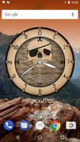 Pirates Skull Clock Widget screenshot 1
