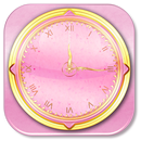 Rose Gold Clock Widget APK