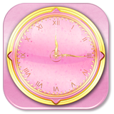 Rose Gold Clock Widget icon