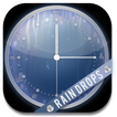 Rain Drops Theme Clock