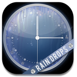 Rain Drops Theme Clock icon