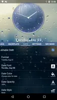 Rain Drops Theme Clock اسکرین شاٹ 3