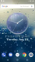 Rain Drops Theme Clock اسکرین شاٹ 1
