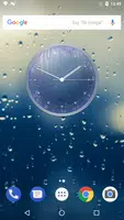 Rain Drops Theme Clock اسکرین شاٹ 4
