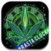 Rasta Weed Clock Widget