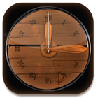 3D Wood Clock Widget for Android icon