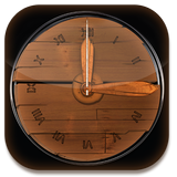 3D Wood Clock Widget for Android icon