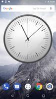 White Classic Clock Widget screenshot 1