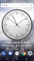 White Classic Clock Widget screenshot 3