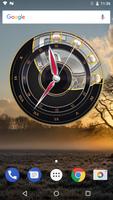 3D Clock Widget with Seconds Affiche