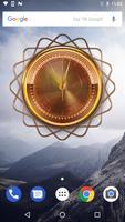 3D Golden Clock Widget poster
