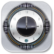 3D Luxury Silver Clock