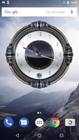 3D Luxury Silver Clock poster