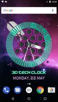 3D Tech Clock Widget screenshot 1