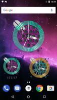 3D Tech Clock Widget screenshot 2