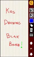Kid's Drawing blackboard poster