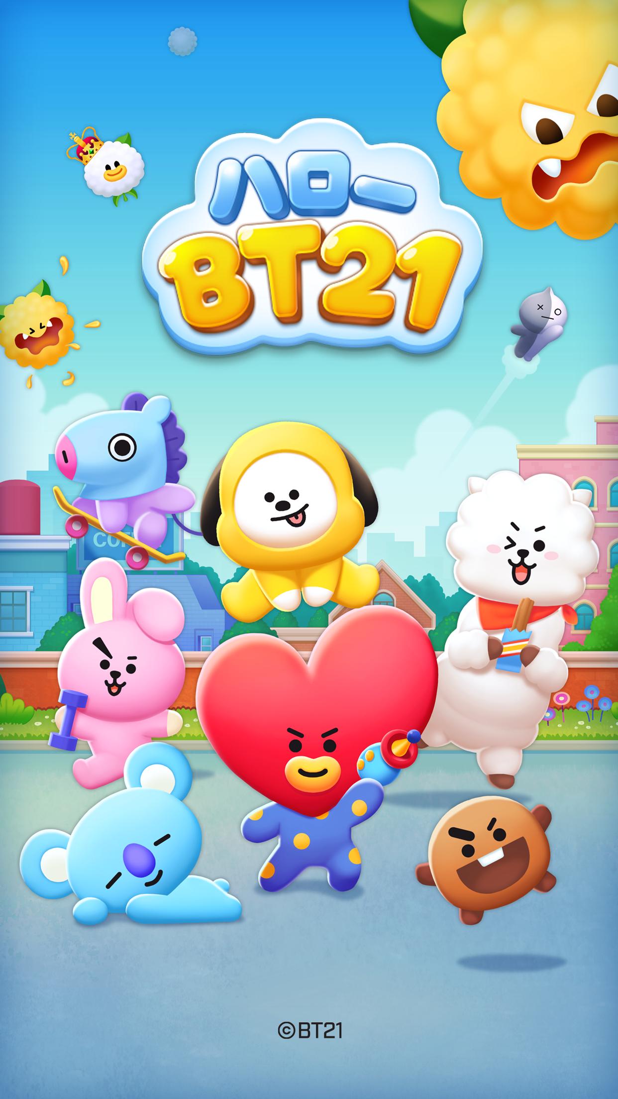 Android 用の Line ハローbt21 Season2 簡単爽快かわいいバブルシューティングでポップなタウンづくり Apk をダウンロード