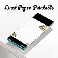 Lined Paper Printable পোস্টার