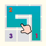 Fill - One - Line Puzzle connect square Zeichen