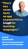 Изучение языков LingQ постер
