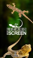 Lizard on Phone Screen: Funny Animation تصوير الشاشة 1