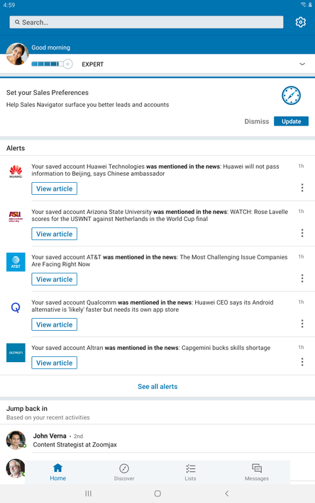 LinkedIn Sales Navigator screenshot 8