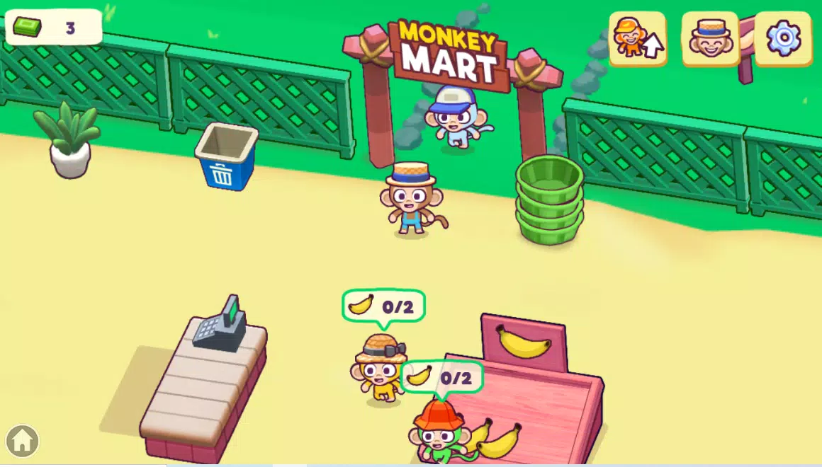 Monkey Mart - Gameplay Walkthrough Part 1 My Mini Monkey Idle Markt (iOS,  Android) 