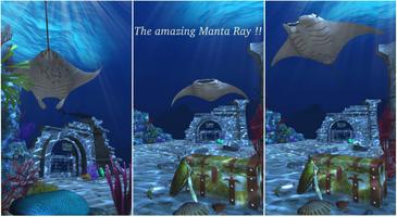 Live Wallpaper - 3D Ocean : World Under The Sea capture d'écran 1