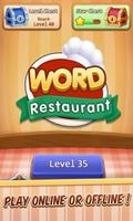 Poster Word restaurant