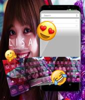 Lisa Blackpink Keyboard Theme Affiche