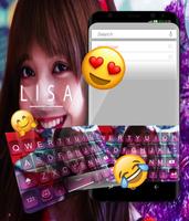 Lisa Blackpink Keyboard Theme Cartaz