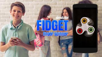 Fidget finger spinner sim Poster