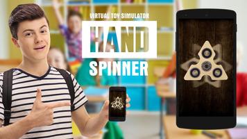 Hand spinner virtual toy-poster
