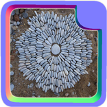 Grey Garden Pebbles Design