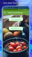 Vitamines et mineraux Affiche