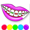 Glitter Lips Coloring Game simgesi