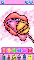 Glitter Lips Coloring Game poster
