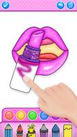 Glitter Lips Coloring Game screenshot 1