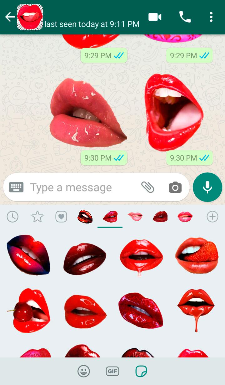 Lips Kiss Stickers for Android - APK Download