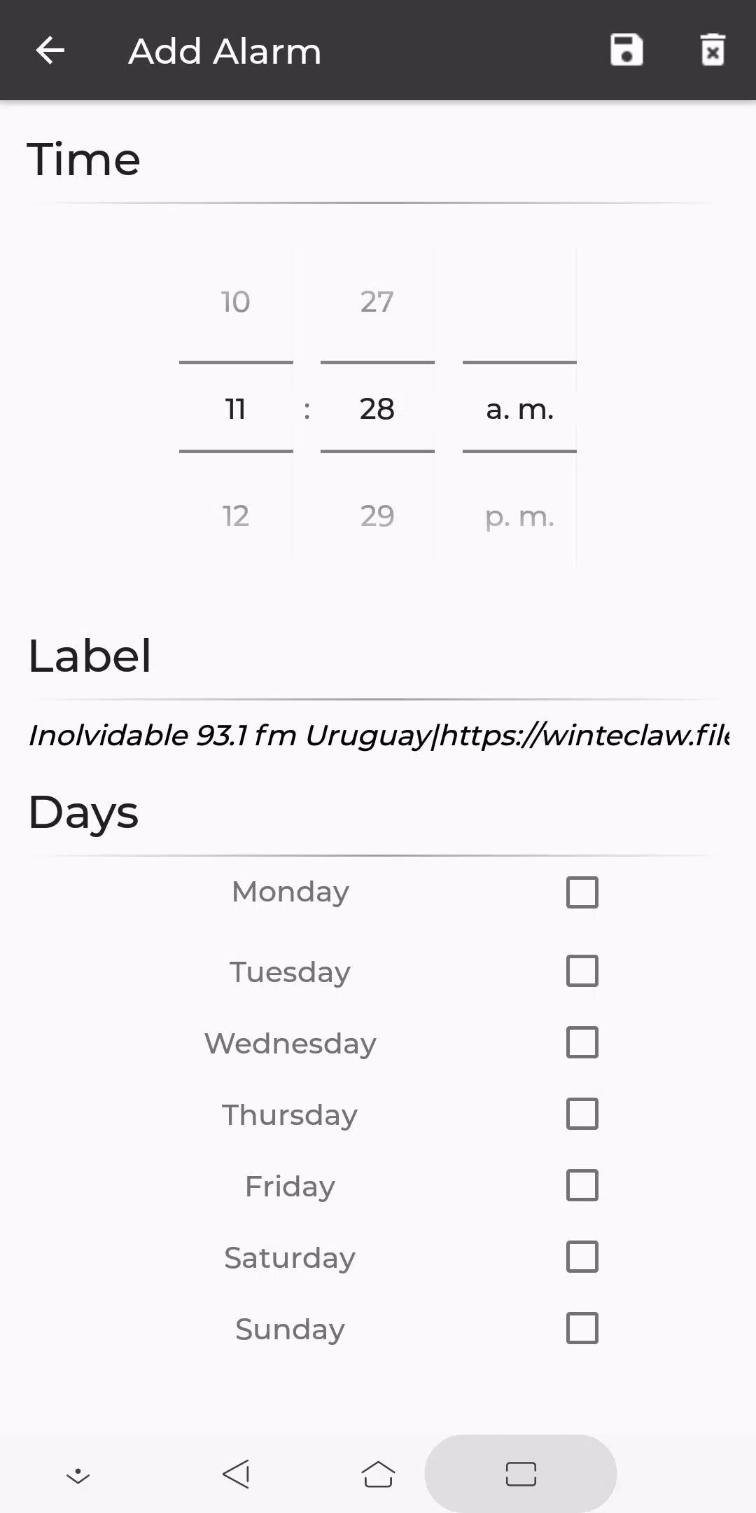 célula vertical Alegre Inolvidable 93.1 fm Uruguay APK pour Android Télécharger
